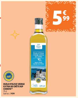 HUILE D'OLIVE VIERGE EXTRA DE CRÈTE IGP CODEFA