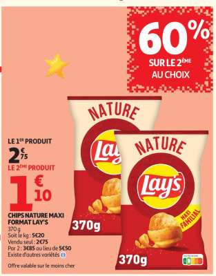 Chips Nature Maxi Format Lay's
