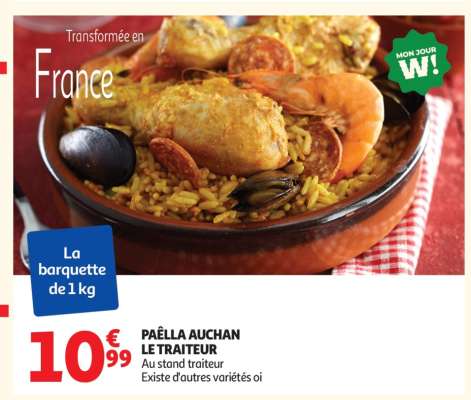 Paëlla Auchan Le Traiteur