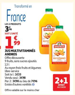 JUS MULTIVITAMINÉS ANDROS