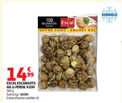 ESCAL ESCARGOTS AIL & PERSIL X100