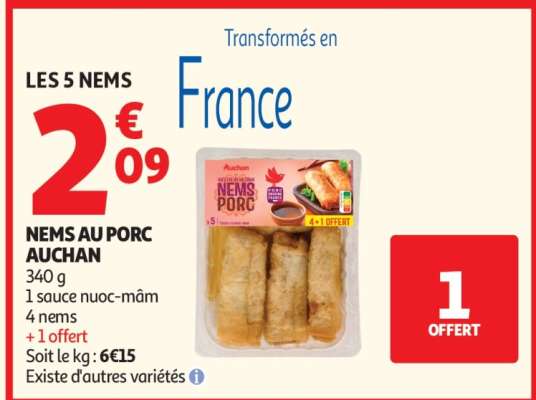 Nems Au Porc Auchan