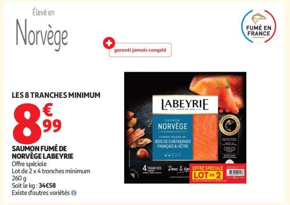 Saumon Fumé De Norvège Labeyrie