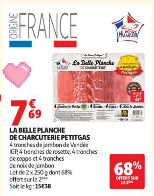 LA BELLE PLANCHE DE CHARCUTERIE PETITGAS
