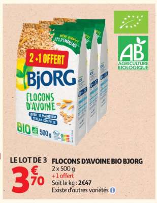 Flocons D'avoine Bio Bjorg