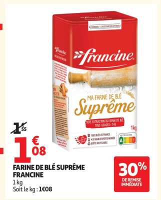FARINE DE BLÉ SUPRÊME FRANCINE