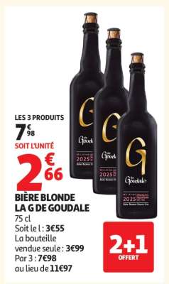 BIÈRE BLONDE "LA G DE GOUDALE"