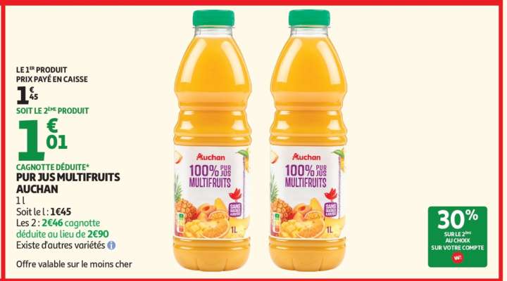 Pur Jus Multifruits Auchan