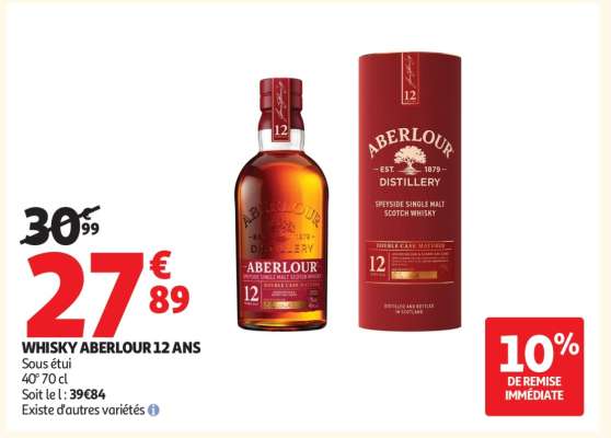 Whisky Aberlour 12 Ans