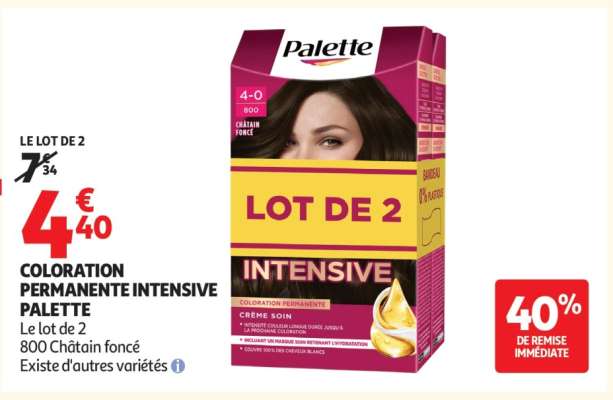 COLORATION PERMANENTE INTENSIVE PALETTE