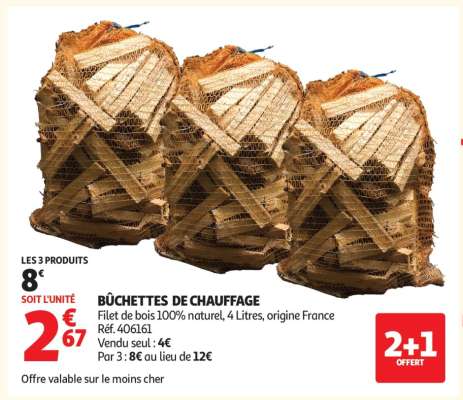 BÛCHETTES DE CHAUFFAGE