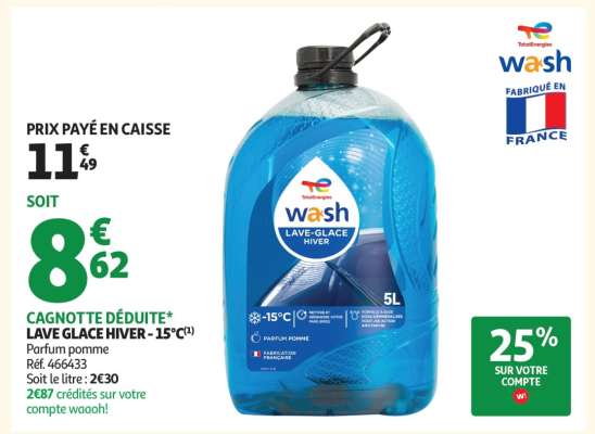 Lave Glace Hiver -15°C