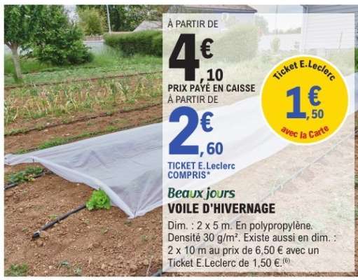 Voile d'hivernage