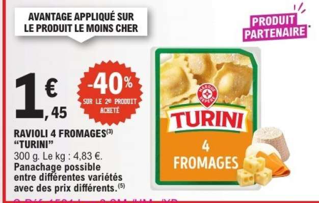 RAVIOLI 4 FROMAGES "TURINI"