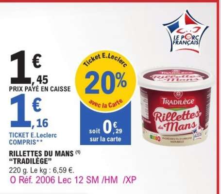 Rillettes du Mans "Tradilège"