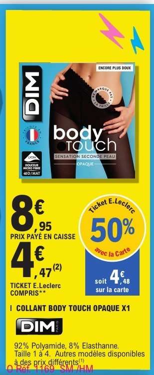 Collant Body Touch Opaque X1