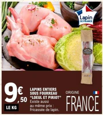 Lapins entiers sous fourreau "LOEUL ET PIRIOT"