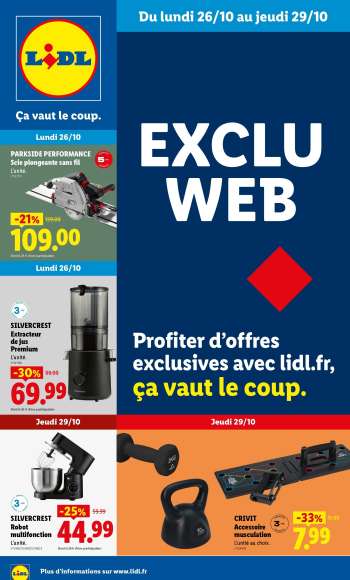 Catalogue Lidl - 26/10/2026 - 29/10/2026.