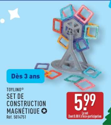 TOYLINO® SET DE CONSTRUCTION MAGNÉTIQUE