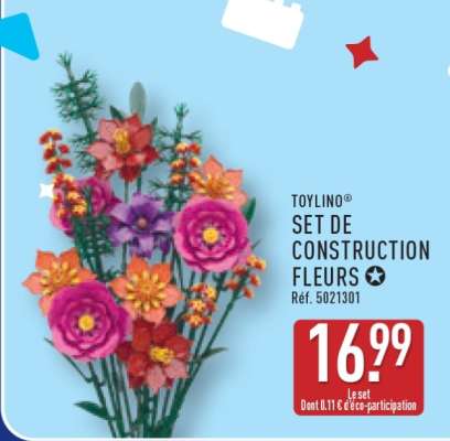 TOYLINO® SET DE CONSTRUCTION FLEURS