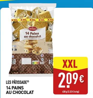 LES PÂTISSADE® 14 PAINS AU CHOCOLAT