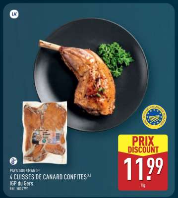 4 CUISSES DE CANARD CONFITES