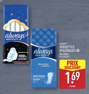 ALWAYS Serviettes hygiéniques