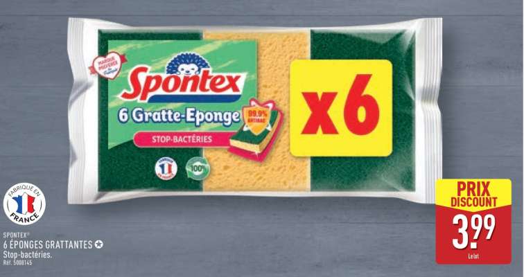 Spontex 6 Gratte-Éponge