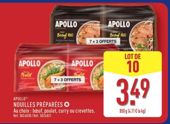 APOLLO NOUILLES PRÉPARÉES
