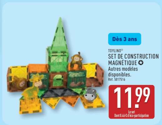TOYLINO® SET DE CONSTRUCTION MAGNÉTIQUE