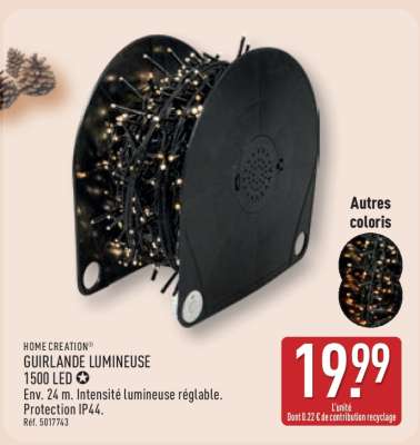 HOME CREATION® GUIRLANDE LUMINEUSE 1500 LED