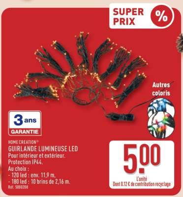 HOME CREATION® GUIRLANDE LUMINEUSE LED