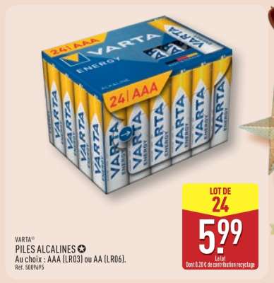 VARTA PILES ALCALINES