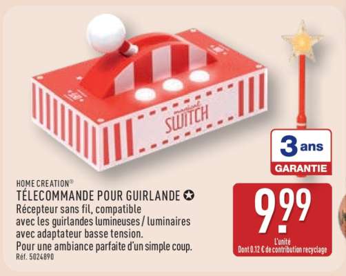 TÉLÉCOMMANDE POUR GUIRLANDE