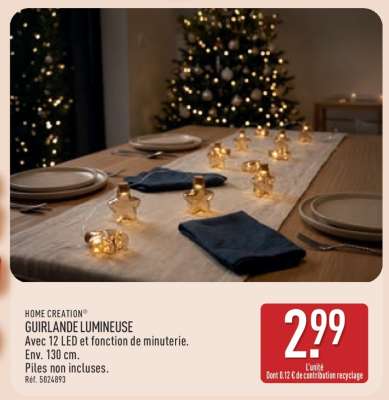 HOME CREATION® GUIRLANDE LUMINEUSE