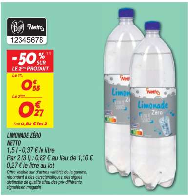 LIMONADE ZÉRO NETTO