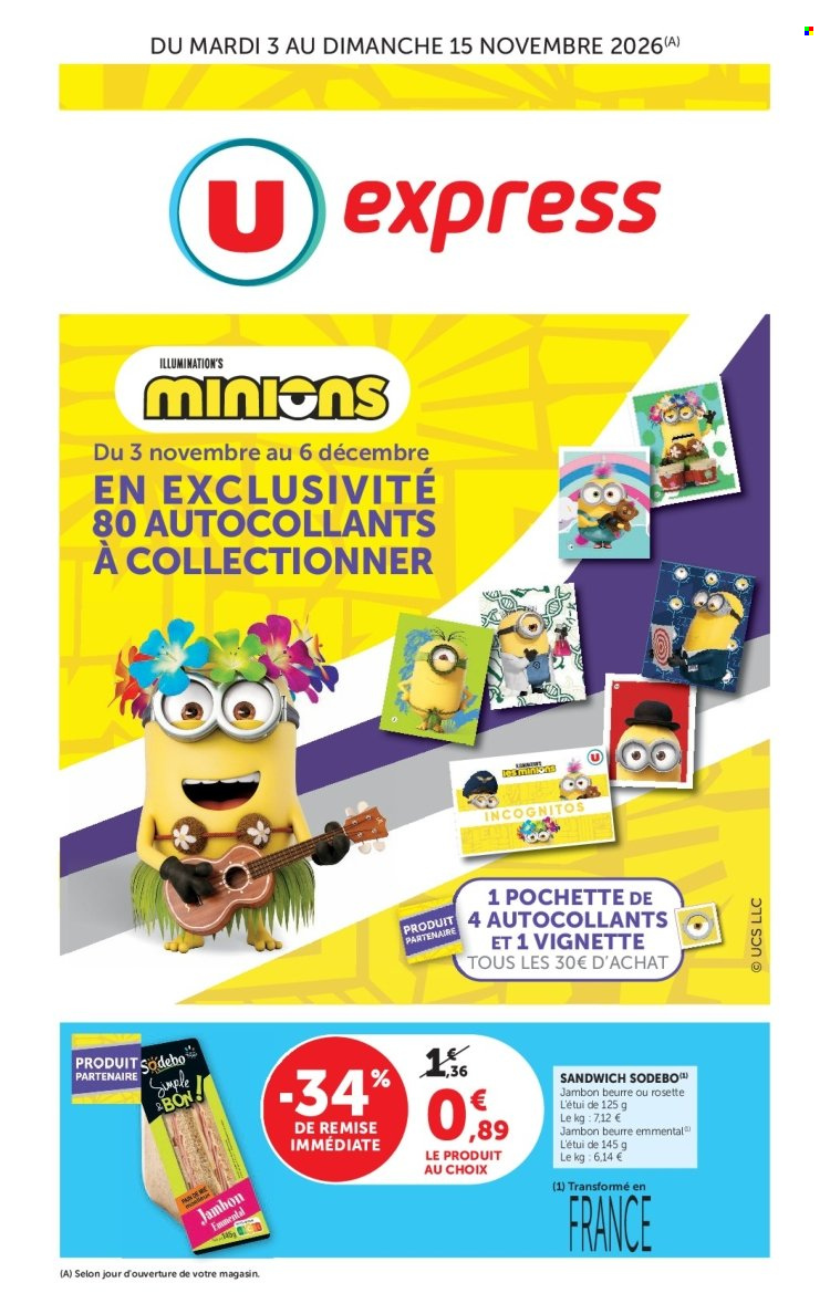 Catalogue U express - 03/11/2026 - 15/11/2026. Page 1