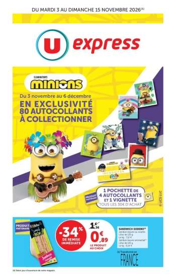 Catalogue U express - 03/11/2026 - 15/11/2026.