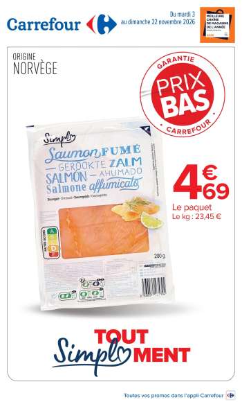 Catalogue Carrefour Hypermarchés - 03/11/2026 - 22/11/2026.