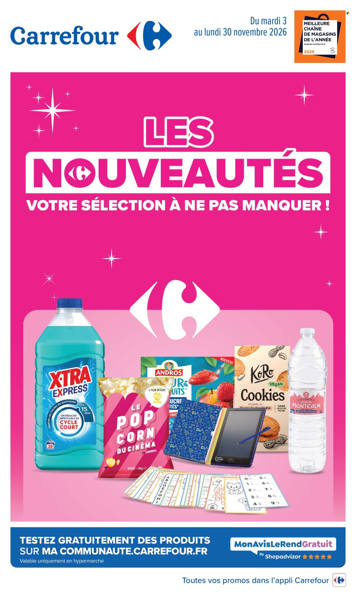Catalogue Carrefour Hypermarchés - 03/11/2026 - 20/11/2026. Page 1