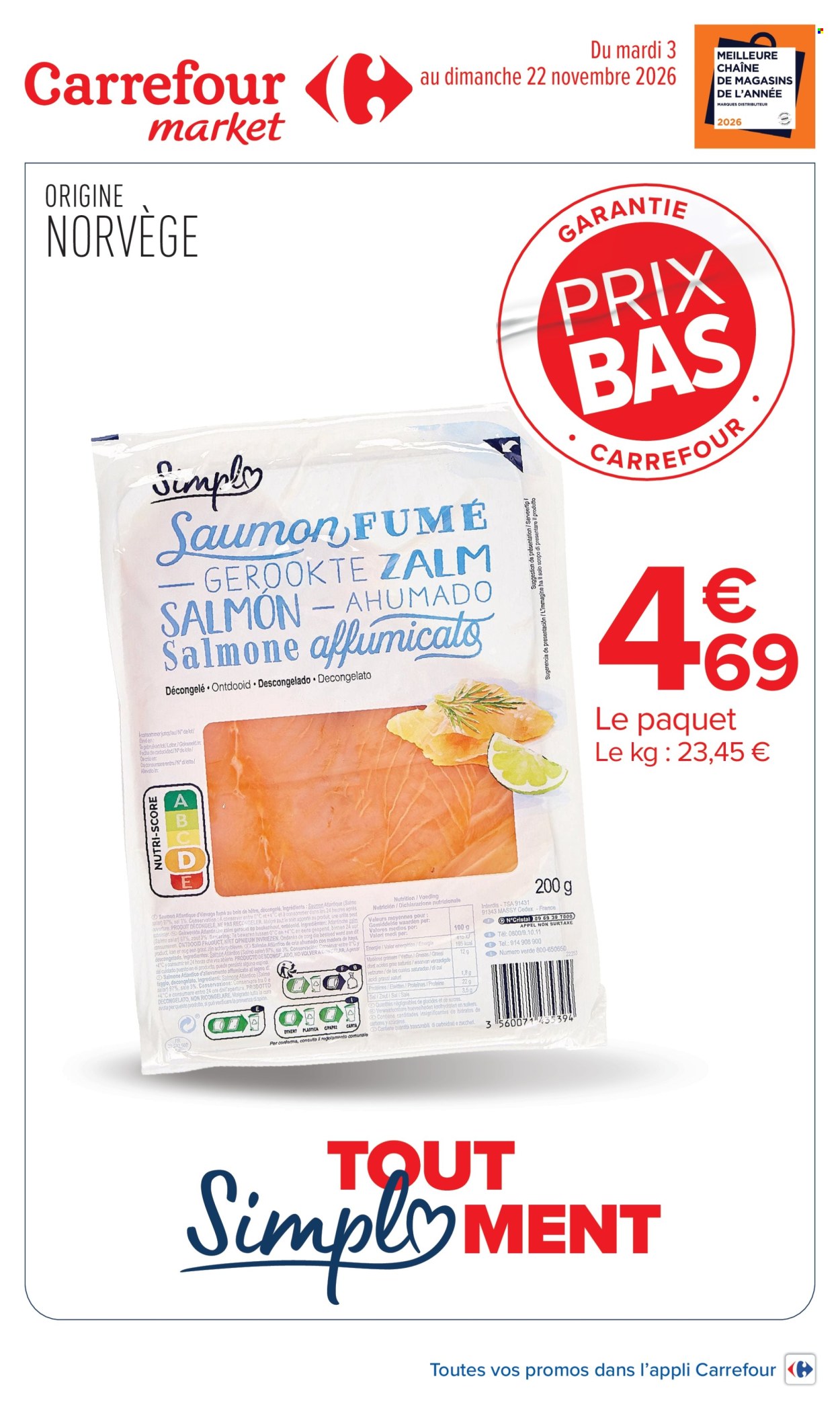 Catalogue Carrefour Market - 03/11/2026 - 22/11/2026. Page 1