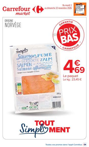 Catalogue Carrefour Market - 03/11/2026 - 22/11/2026.