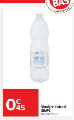 Vinaigre d’alcool SIMPL