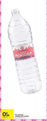Eau minérale CARREFOUR CLASSIC Source Montcalm 1L