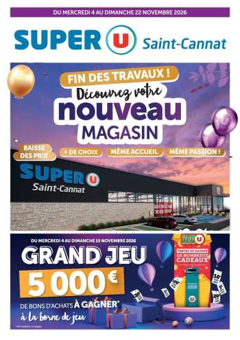 Catalogue SUPER U - 04/11/2026 - 22/11/2026.